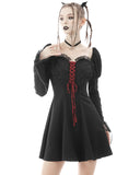 Dark In Love This Bleeding Heart Gothic Mini Dress
