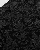 Punk Rave Cassiopeia Womens Gothic Velvet Cloak - Black Damask