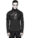 Punk Rave Obtainium Mens Shoulder Armour Harness - Black