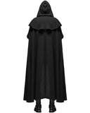 Punk Rave Necromancer Mens Hooded Gothic Travelling Cloak