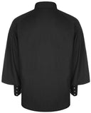 Punk Rave Mens Steampunk Pirate Shirt Top Black Gothic Poet VTG Medieval Lace Up