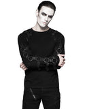 Punk Rave Deconstruction Unit Mens Dieselpunk Long Sleeve Top