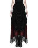 Dark In Love Scarletta Gothic Skirt - Black & Red