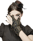 Devil Fashion Archelist Steampunk Gloves - Brown
