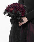 Eva Lady Dark Gothic Bride Rose Bouquet