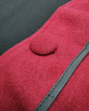 Devil Fashion Whispering Forest Womens Gothic Coat - Red & Black