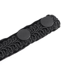 Devil Fashion Chiffon Lace Jabot Cravat - Black