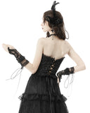 Dark In Love Elegant Lace Up Guiture Lace Gloves