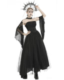 Dark In Love Carnarosa Beaded Tulle Gothic Wedding Dress