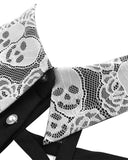 Dark In Love Vertexia Gothic Skull Lace Mini Dress