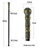 Penny Dreadful Steampunk Gentleman Swaggering Cane - Bronzed Knob Handle