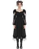 Punk Rave Daily Life OPQ-1238 Gothic Lace Contrast Maxi Dress