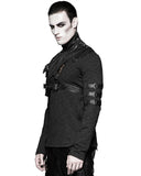 Punk Rave Obtainium Mens Shoulder Armour Harness - Black
