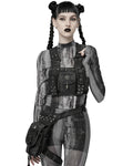 Punk Rave Womens Apocalyptic Wasteland Harness Bag Backpack