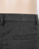 Devil Fashion Edison Mens Pants - Black Brocade