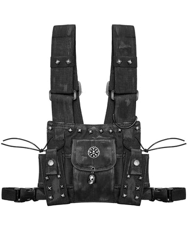 Punk Rave Womens Apocalyptic Wasteland Harness Bag Backpack