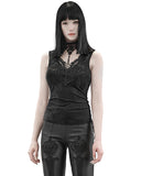 Punk Rave Asterleine Womens Tailed Gothic Tank Top - Black