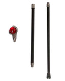 Penny Dreadful Gothic Dragon Claw Swaggering Cane - Red Orb