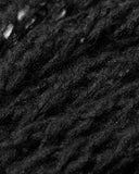 Punk Rave Mens Shredded Knit Sweater - Black