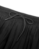 Dark In Love Long Gothic Witch Maxi Skirt Black Chiffon Lace Steampunk Bustle