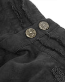 Devil Fashion Ellisandor Mens Gothic Poet Shirt - Black