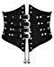 Punk Rave Valkyrie Cincher Corset - Black