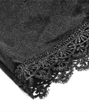 Dark In Love Deadly Innocence Gothic Velvet & Lace Court Top