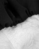 Dark In Love Hermione Gothic Mini Dress - Black & White