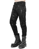 Devil Fashion Burning Asphalt Mens Dieselpunk Pants