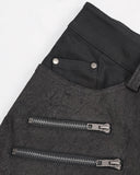 Devil Fashion TimeSlave Mens Dystopian Punk Lacing Jeans