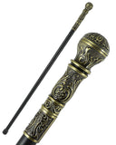Penny Dreadful Steampunk Gentleman Swaggering Cane - Bronzed Knob Handle