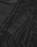 Devil Fashion Techtronic Circuitry Lapse Mens Hooded Cloak Cardigan