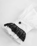 Devil Fashion Verendus Mens Gothic Shirt - White