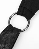 Punk Rave Womens Gothic Grunge Waistcoat Sleeveless Cloak Cape Shrug Black Mesh