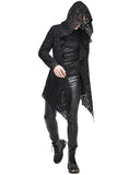 Devil Fashion Darkness Awaits Mens Hooded Gothic Cloak Cardigan