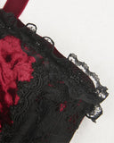 Dark In Love Incarnadine Mini Velvet Slip Dress