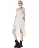 Dark In Love Gypsophilia White Gothic Lace Evening Dress