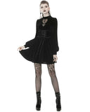 Dark In Love Dionyza Gothic Velvet Cincher Corset Dress