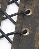 Devil Fashion Legion Womens Steampunk Corset Top - Brown