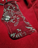 Devil Fashion Demidicus Mens Long Gothic Coat - Red