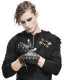 Devil Fashion Mens Dieselpunk Fingerless Gloves
