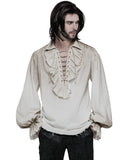 Punk Rave Avery Pirate Shirt - Vintage Off-White
