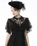Dark In Love Sonnina Gothic Lace Shrug Cape