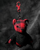 Punk Rave Plaid Bear Keychain