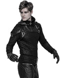 Punk Rave Storm Mens Hooded Harness Top