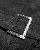Devil Fashion Alastor Mens Steampunk Pants - Black Brocade