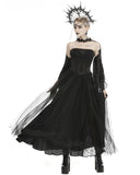 Dark In Love Carnarosa Beaded Tulle Gothic Wedding Dress