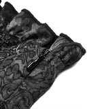 Dark In Love Gothic Lace & Mesh Open Front Corset Skirt