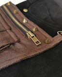Devil Fashion Octane Mens Steampunk Pants - Black & Brown