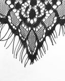 Punk Rave Domitia Womens Gothic Lace Hooded Vest